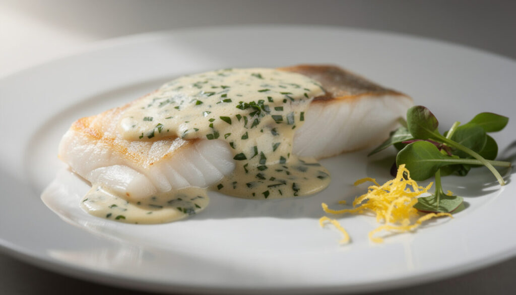 découvrez la recette du beurre blanc persillé, la sauce incontournable qui sublime le poisson blanc en un plat digne des grands chefs.