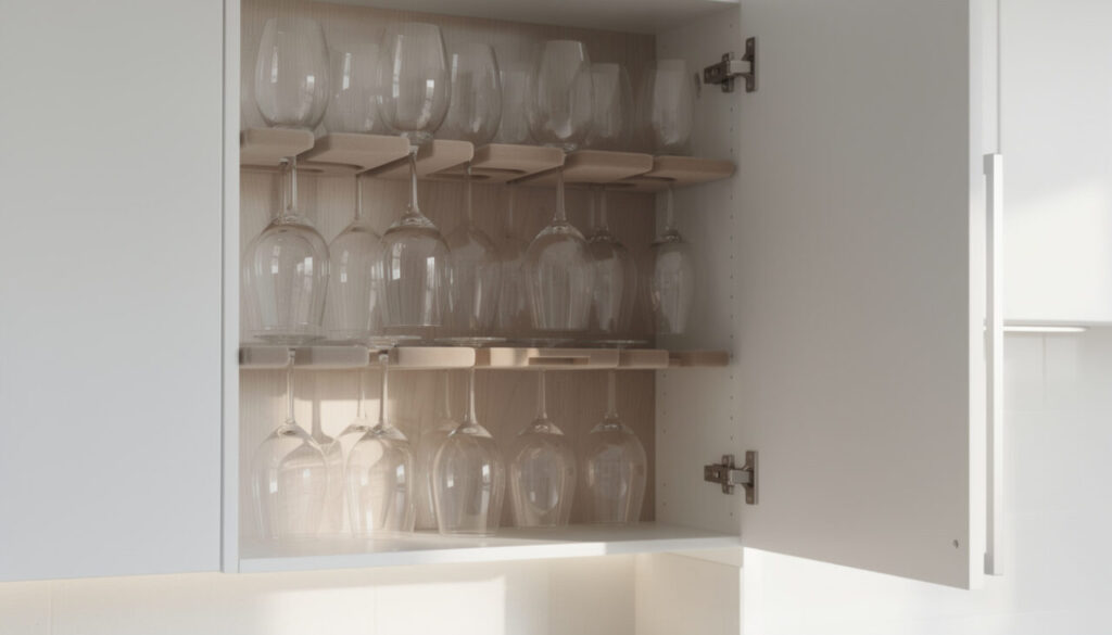 découvrez des astuces pratiques pour ranger vos verres à pied en toute sécurité, sans risquer de les casser et en optimisant l'espace de votre rangement.