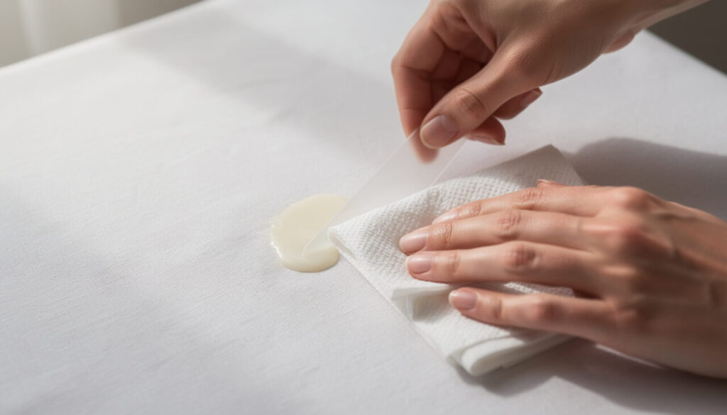 Comment retirer de la cire de bougie sur une nappe sans l’abîmer ?