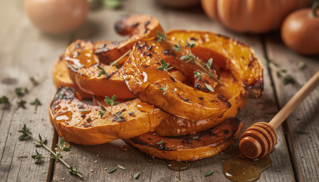 découvrez la recette savoureuse des courges rôties au miel et thym, le légume d'automne qui sublime vos repas et devient la star de votre table.