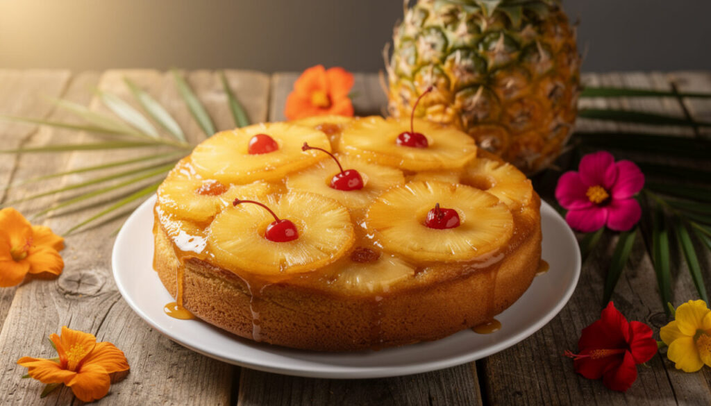 découvrez notre recette de gâteau renversé aux ananas frais, un dessert tropical parfait pour savourer l'été avec douceur et fraîcheur.