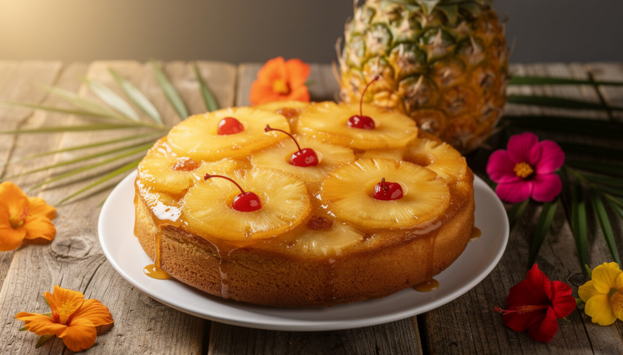 découvrez notre recette de gâteau renversé aux ananas frais, un dessert tropical parfait pour savourer l'été avec douceur et fraîcheur.