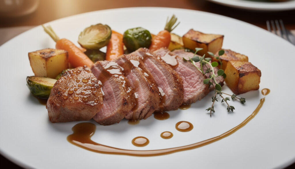 découvrez notre recette de magret de canard au miel balsamique, un plat de restaurant facile à préparer chez vous pour régaler vos invités.