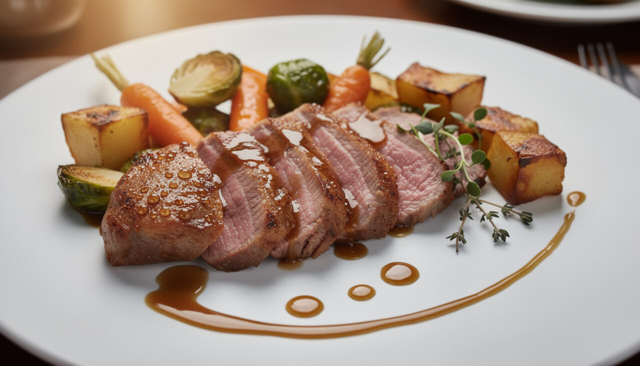 découvrez notre recette de magret de canard au miel balsamique, un plat de restaurant facile à préparer chez vous pour régaler vos invités.