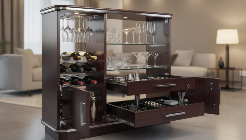 Quel meuble choisir pour ranger bouteilles, verres et accessoires de bar ?