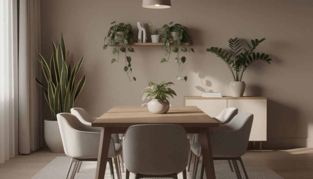 découvrez quelles plantes d’intérieur choisir pour une salle à manger peu lumineuse et comment les aider à s’épanouir avec peu de lumière naturelle.