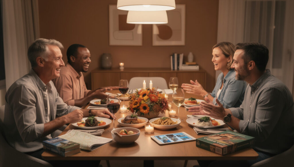Quels sujets de conversation permettent d’éviter les blancs pendant un dîner ?